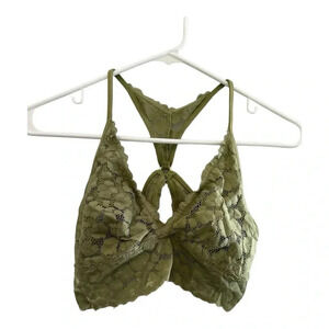 Aerie Green Lace Bralette // Size Small